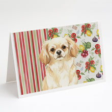 Load image into Gallery viewer, Cream Tibetan Spaniel Vegetables Greeting Cards Pack of 8