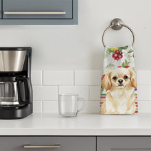 Load image into Gallery viewer, Cream Tibetan Spaniel Vegetables Kitchen Towel