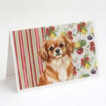 Load image into Gallery viewer, Red Tibetan Spaniel Vegetables Greeting Cards Pack of 8
