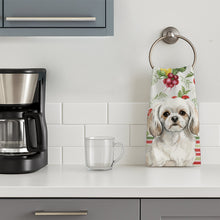 Load image into Gallery viewer, White Tibetan Spaniel Vegetables Kitchen Towel