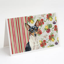 Load image into Gallery viewer, Toy Fox Terrier Vegetables Greeting Cards Pack of 8