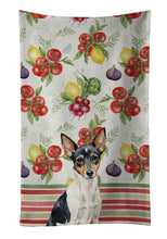 Load image into Gallery viewer, Toy Fox Terrier Vegetables Kitchen Towel