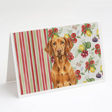 Load image into Gallery viewer, Vizsla Vegetables Greeting Cards Pack of 8