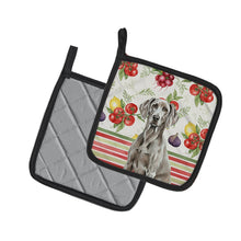 Load image into Gallery viewer, Weimaraner Vegetables Pair of Pot Holders