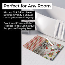 Load image into Gallery viewer, Weimaraner Vegetables Memory Foam Kitchen Mat