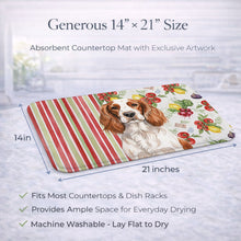 Load image into Gallery viewer, Welsh Springer Spaniel Vegetables Dish Drying Mat