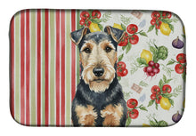 Load image into Gallery viewer, Welsh Terrier Vegetables Dish Drying Mat