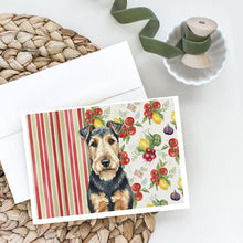 Load image into Gallery viewer, Welsh Terrier Vegetables Greeting Cards Pack of 8