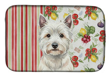 Load image into Gallery viewer, Westie Vegetables Dish Drying Mat