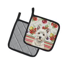 Load image into Gallery viewer, Westie Vegetables Pair of Pot Holders