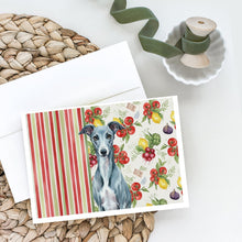 Load image into Gallery viewer, Blue Whippet Vegetables Greeting Cards Pack of 8