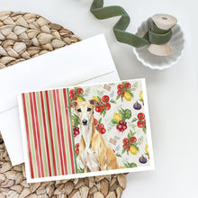 Load image into Gallery viewer, Fawn Whippet Vegetables Greeting Cards Pack of 8