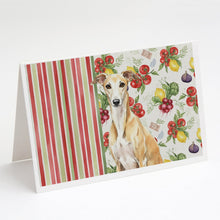 Load image into Gallery viewer, Fawn Whippet Vegetables Greeting Cards Pack of 8