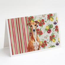 Load image into Gallery viewer, Red Whippet Vegetables Greeting Cards Pack of 8