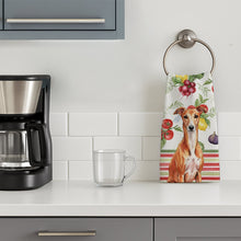 Load image into Gallery viewer, Red Whippet Vegetables Kitchen Towel