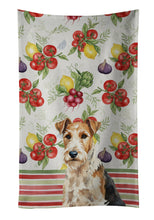Load image into Gallery viewer, Wire Fox Terrier Vegetables Kitchen Towel