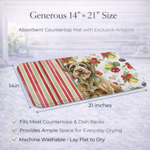 Load image into Gallery viewer, Chestnut Wirehaired Pointing Griffon Vegetables Dish Drying Mat