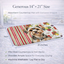 Load image into Gallery viewer, Yorkiepoo Vegetables Dish Drying Mat