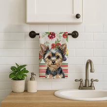 Load image into Gallery viewer, Black and Tan Yorkshire Terrier Vegetables Kitchen Towel