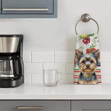 Load image into Gallery viewer, Blue and Tan Yorkshire Terrier Vegetables Kitchen Towel