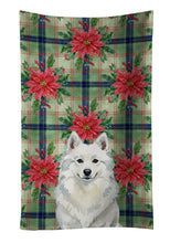 Load image into Gallery viewer, American Eskimo Christmas PoinsettIas Kitchen Towel