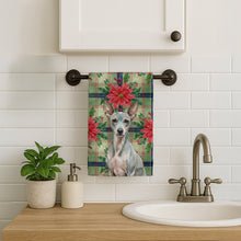 Load image into Gallery viewer, American Hairless Terrier Christmas PoinsettIas Kitchen Towel