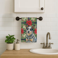 Load image into Gallery viewer, Blue Heeler Australian Cattle Dog Christmas PoinsettIas Kitchen Towel
