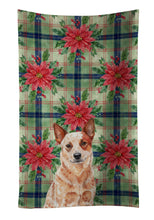 Load image into Gallery viewer, Red Heeler Australian Cattle Dog Christmas PoinsettIas Kitchen Towel