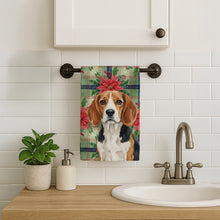 Load image into Gallery viewer, Beagle Christmas PoinsettIas Kitchen Towel
