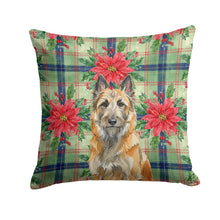 Load image into Gallery viewer, Belgian Laekenois Christmas PoinsettIas Throw Pillow