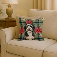 Load image into Gallery viewer, Berndoodle Christmas PoinsettIas Throw Pillow