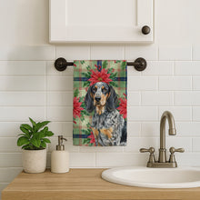 Load image into Gallery viewer, Bluetick Coonhound Christmas PoinsettIas Kitchen Towel