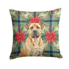 Load image into Gallery viewer, Fawn Boerboel Christmas PoinsettIas Throw Pillow