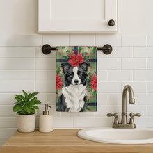 Load image into Gallery viewer, Border Collie Christmas PoinsettIas Kitchen Towel