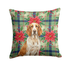 Load image into Gallery viewer, Bracco Italiano Christmas PoinsettIas Throw Pillow