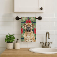 Load image into Gallery viewer, Bullmastiff Christmas PoinsettIas Kitchen Towel