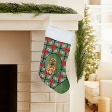 Load image into Gallery viewer, Red Bullmastiff Christmas PoinsettIas Holiday Stocking