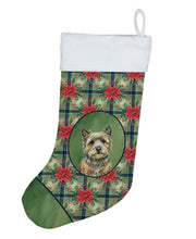 Load image into Gallery viewer, Cairn Terrier Christmas PoinsettIas Holiday Stocking