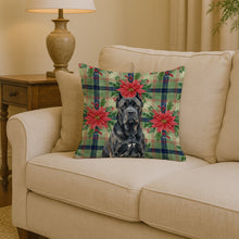 Load image into Gallery viewer, Cane Corso Christmas PoinsettIas Throw Pillow