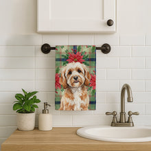 Load image into Gallery viewer, Cavapoo Christmas PoinsettIas Kitchen Towel