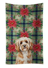 Load image into Gallery viewer, Cavapoo Christmas PoinsettIas Kitchen Towel
