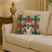 Load image into Gallery viewer, Chihuahua Christmas PoinsettIas Throw Pillow