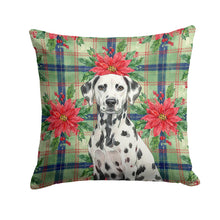 Load image into Gallery viewer, Dalmatian Christmas PoinsettIas Throw Pillow