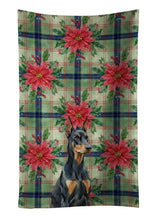 Load image into Gallery viewer, Doberman Pinscher Christmas PoinsettIas Kitchen Towel