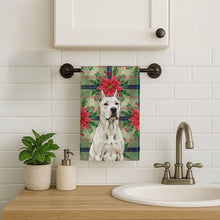 Load image into Gallery viewer, Dogo Argentino Christmas PoinsettIas Kitchen Towel