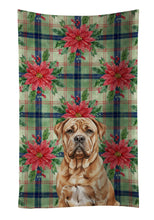 Load image into Gallery viewer, Dogue de Bordeaux Christmas PoinsettIas Kitchen Towel