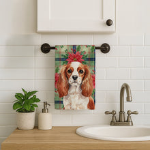 Load image into Gallery viewer, Blenheim English Toy Spaniel Christmas PoinsettIas Kitchen Towel