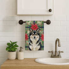 Load image into Gallery viewer, Finnish Lapphund Christmas PoinsettIas Kitchen Towel