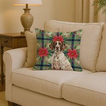 Load image into Gallery viewer, German Shorthaired Pointer Christmas PoinsettIas Throw Pillow