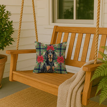 Load image into Gallery viewer, Gordon Setter Christmas PoinsettIas Throw Pillow